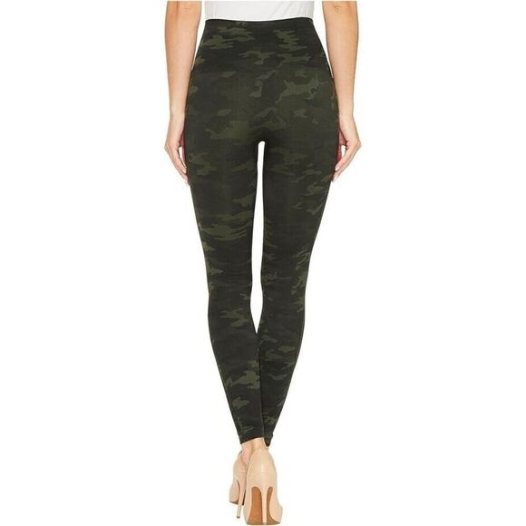 Spanx FL3515 Sz M (6-8) Green Camo Look at Me Now High-Waisted Seamless Leggings - Picture 8 of 8
